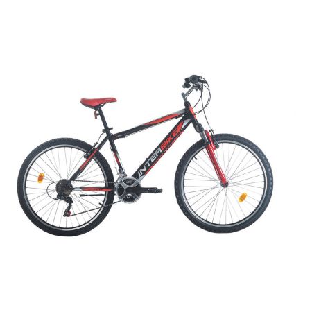 Велосипед INTERBIKE ACTIVE 26″ BK MATT SHIMANO, 18 СКОРОСТИ, РАМКА СТОМАНЕНА