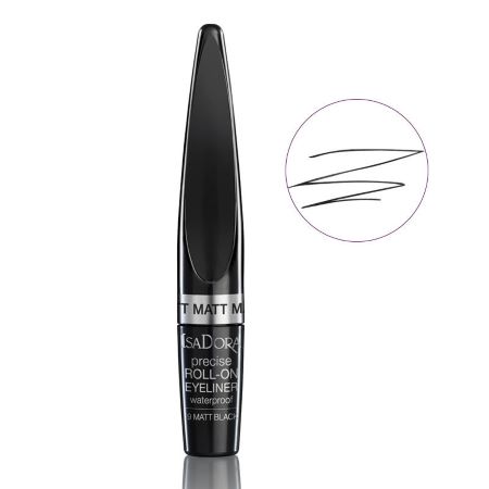 Очна линия с апликатор-ролер IsaDora precise roll-on eyeliner waterproof