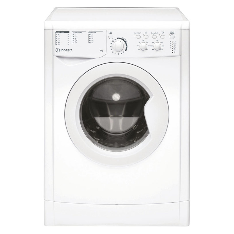 Пералня INDESIT EWSC 61251 W EU N 6.0 kg, 1200 об/min