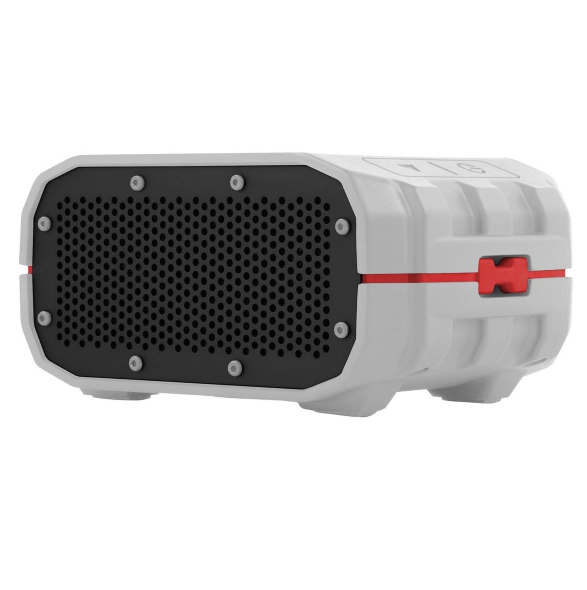 Braven BRV-1 Portable Wireless Waterproof Bluetooth Speaker – водо и удароустойчив безжичен спийкър, външна батерия 1400 mAh и спийкърфон за мобилни устройства (сив)