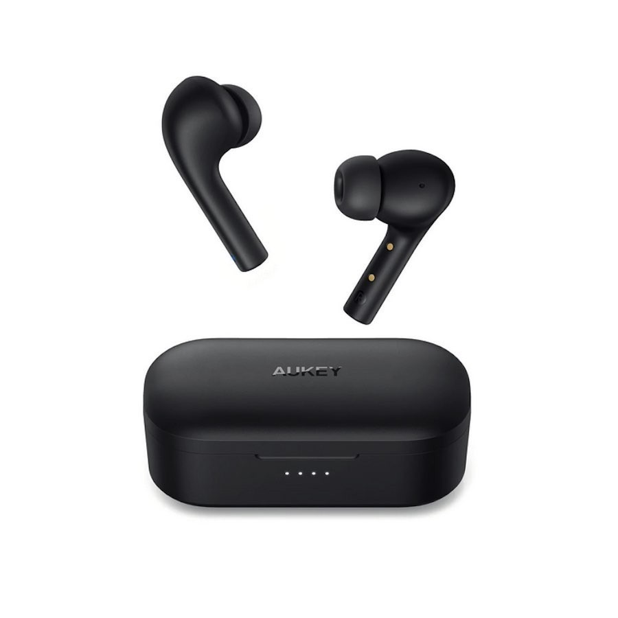 Aukey EP-T21S TWS In-Ear Bluetooth Earphones – безжични блутут слушалки със зареждащ кейс (черен)