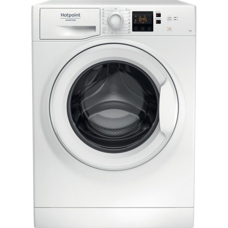 Пералня Hotpoint-Ariston NS702U W EU , 1000 об./мин., 7.00 kg, E , Бял