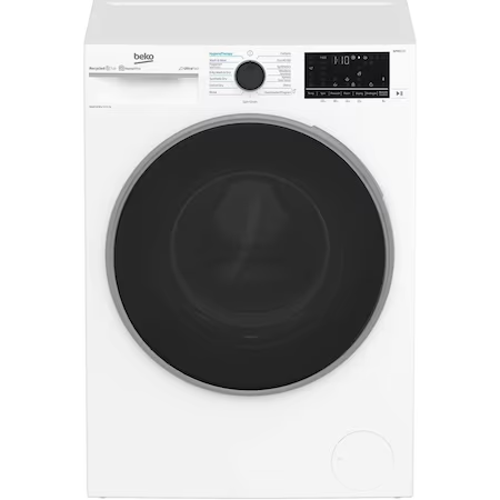 Пералня със сушилня BEKO B5DFT510442W, Пране 10 кг, Сушене 6 кг, Клас А, 1400 об/мин, Мотор ProSmart Inverter, HomeWhiz, SteamCure, Xpress/Super Xpress, AddXtra, Recycled Tub, Бял