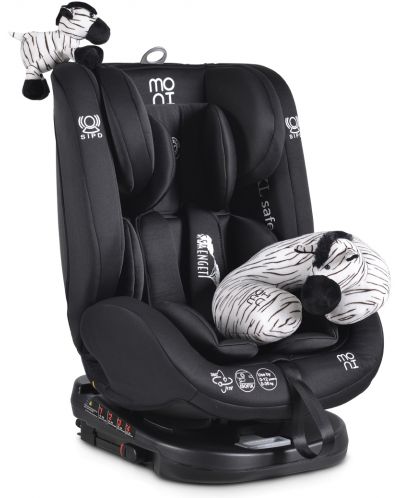 Столче за кола Moni Serengeti, 0-36 kg, с Isofix, черно