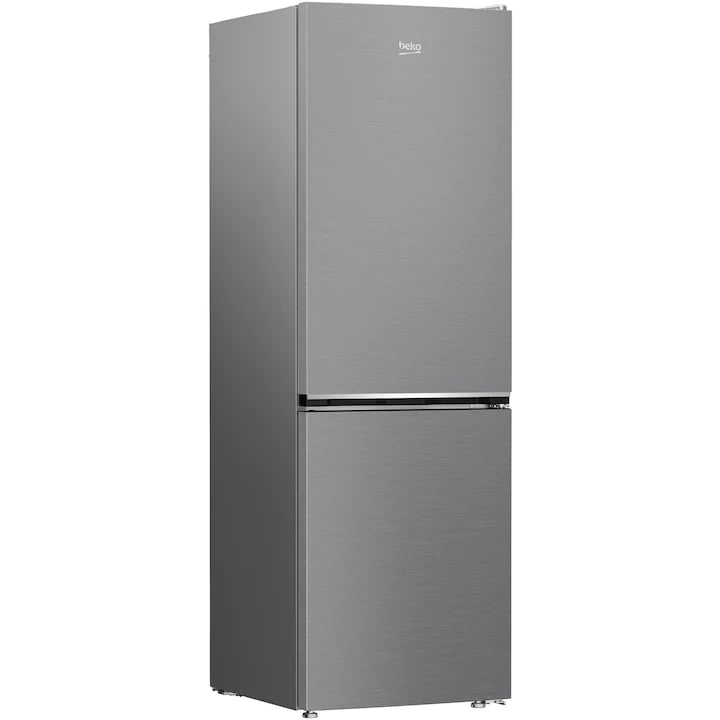 Хладилник с фризер Beko B1RCNA364XB, 316 л, Клас E, No Frost, AeroFlow, Поставка за бутилки XXL, MaxStore, H 186,5 см, Metal Look