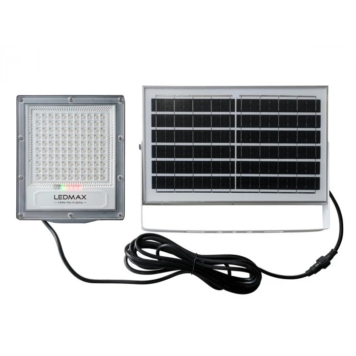 LED соларен прожектор 100W с панел 10W и дистанционно управление LEDMax