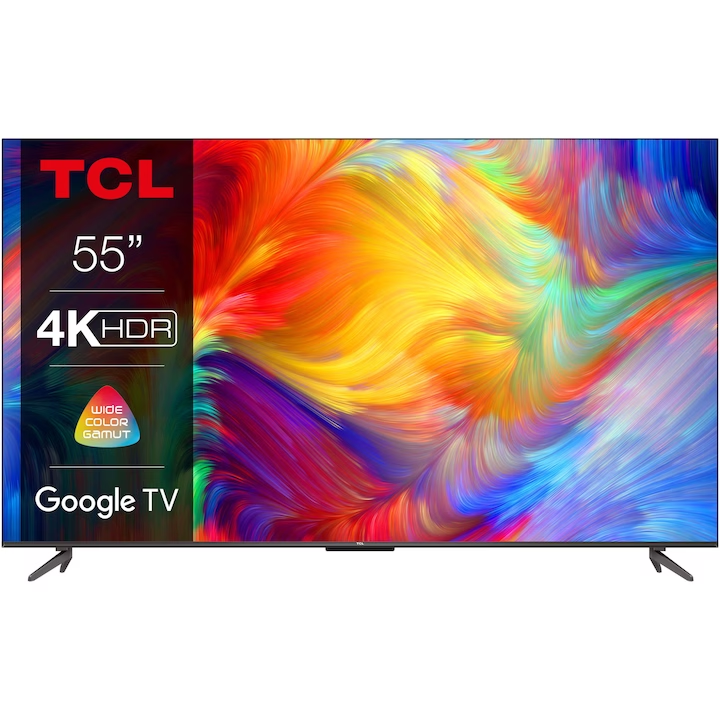 Телевизор TCL LED 55P735, 55″ (139 см), Smart Google TV, 4K Ultra HD, Клас E