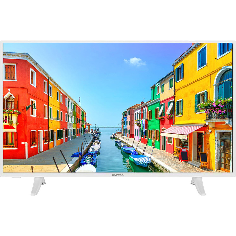 Телевизор Daewoo 43DE54FL2W Smart TV WHITE , LED , 43 inch, 108 см, 1920×1080 FULL HD , Smart TV