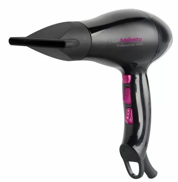 Сешоар Hair Majesty – HM 5021, 2000W, 2 степени, черен/лилав