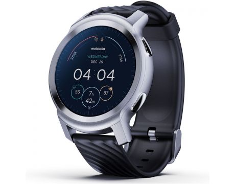 Смарт часовник Motorola Moto Watch 100, 42 мм, черен/сив