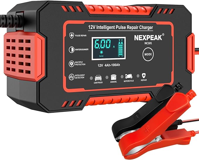 NEXPEAK зарядно устройство, 6A/12V