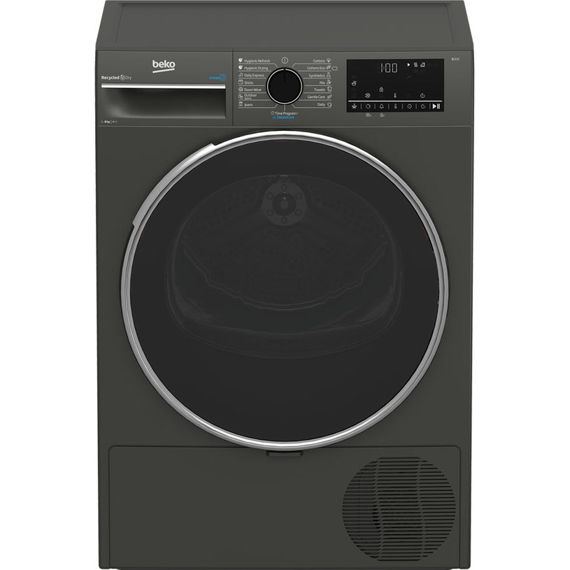 Сушилня BEKO B3T 68239 MG/GREY КОНДЕНЗАЦИОННА С ТЕРМОПОМПА, А++, 8.0 kg