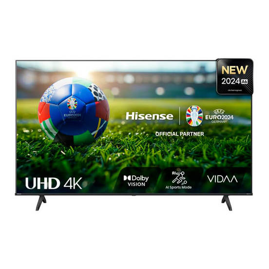 LED Smart Телевизор 43″ VIDAA, 43A6N, 4k UltraHD, HDR 10+, DTS Virtual X, HISENSE