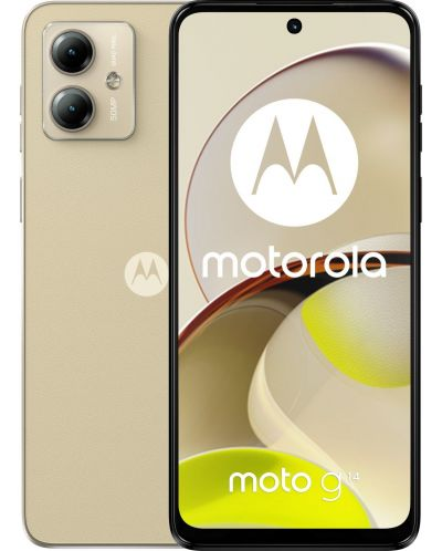 Смартфон Motorola Moto G14, 6.5“, 4GB/128GB, Butter Cream