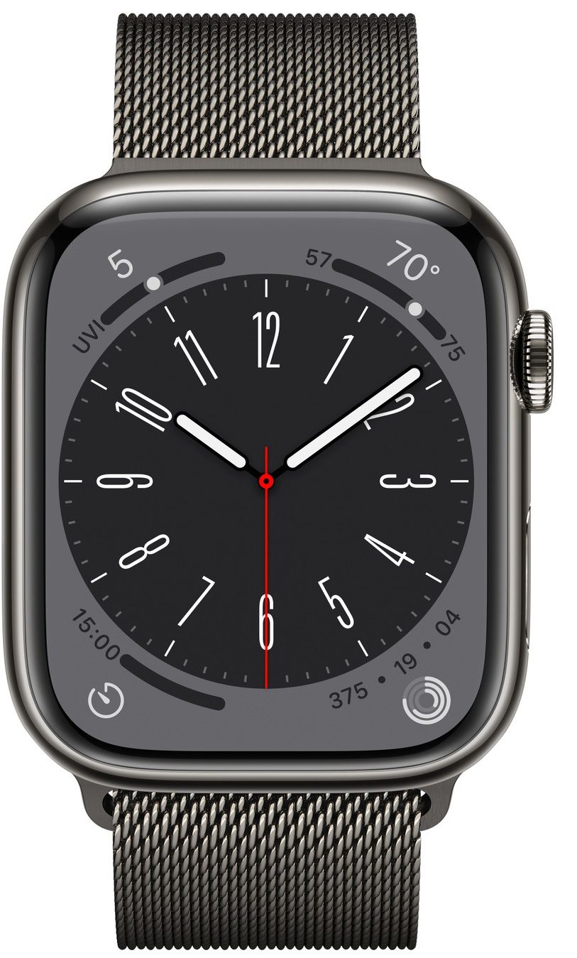 Смарт часовник Apple – Watch S8, Cellular, 45mm, Graphite