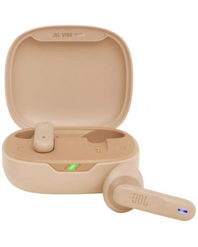 Безжични слушалки JBL – Vibe Flex, TWS, бежови